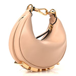 Vitello Grace Matte Nano Fendigraphy Hobo Charm Light Rose