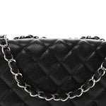 Caviar Quilted Jumbo Single Flap Black