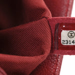 Caviar Quilted Medium Boy Flap Red