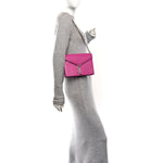 Smooth Calfskin Monogram Cassandra Clasp Bag Electric Fuchsia