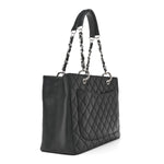 Caviar Quilted Grand Shopping Tote GST Black