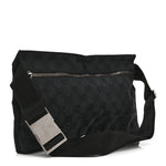 GG Monogram Double Pocket Belt Bag Black