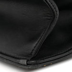 Lambskin Studded Medium Diorama Flap Bag Black