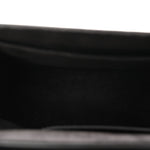 Calfskin Lace Flower Inlay Twist Shoulder Bag MM Navy Black