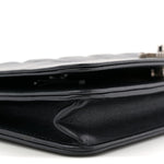Caviar Quilted Vintage Mademoiselle Wallet On Chain WOC Black