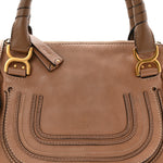 Calfskin Small Marcie Satchel Nut