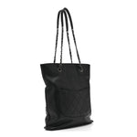 Calfskin Chain 20s Signature Tote Black