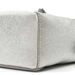 Laminated Lambskin Mini Puzzle Edge Bag Silver