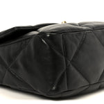 Lambskin Quilted Large Chanel 19 Flap Black