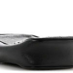 Sakai Be Green Calfskin Diagonal Stitched Mini Blondie Vertical Shoulder Bag Black