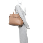 Soft Smooth Calfskin Medium Tote Camel