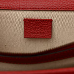 Dollar Calfskin Swarovski Crystal Small Dionysus Shoulder Bag Hibiscus Red