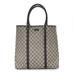 GG Plus Monogram Joy Vertical Tote Dark Brown