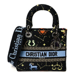 Canvas Pixel Zodiac Embroidered Medium Lady D-Lite Nero Multicolor