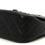 Caviar Quilted Jumbo Single Flap Black
