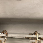Lambskin Cannage Micro Lady D-Joy Latte