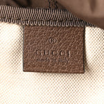 GG Supreme Monogram Medium Ophidia Double Buckle Backpack Brown