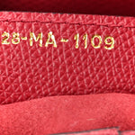Grained Calfskin Saddle Bag Red