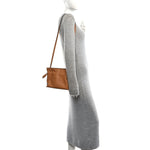 Calfskin Mini Flamenco Knot Clutch Warm Desert