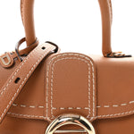 Grained Rodeo Calfskin Surpique Mini Brillant Satchel Vegetal Ivory
