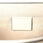 Calfskin Bamboo Web Medium Dionysus Top Handle Bag White Blue Hibiscus Red