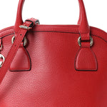 Dollar Calfskin Small GG Charm Dome Bag Red