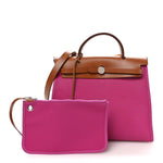 Vache Hunter Toile Herbag Zip 31 PM Magnolia Fauve