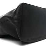 Pebbled Calfskin Large Soho Hobo Black