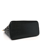 Caviar Quilted Medallion Tote Black
