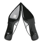 Mesh Oxalis Slingback 30 Pumps 38 Black