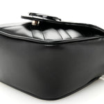 Calfskin Matelasse Monochrome GG Marmont Chain Mini Belt Bag Black