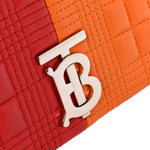 Lambskin Quilted Small Lola Bag Bright Red Orange