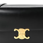 Shiny Calfskin Medium Triomphe Black