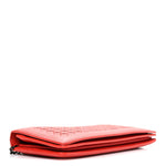 Nappa Intrecciato Continental Wallet on Chain Red