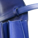 Box Calfskin Medium Classic Box Flap Bag Indigo