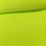Grained Calfskin Embossed Car Camera Bag Yellow Fluo Black