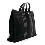 Canvas Herline MM Tote Black