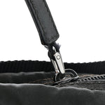 Tessuto Nylon Triangle Shoulder Bag Black