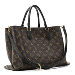 Monogram Flower Tote Black