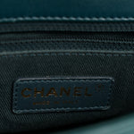 Lambskin Quilted Mini Rectangular Flap Dark Blue