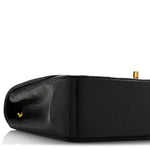 Lambskin Quilted Medium Single Flap Black