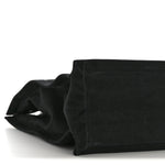 Linen Calfskin Rive Gauche North South Tote Black