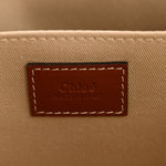 Cotton Calfskin Medium Woody Ribbon Tote White Brown