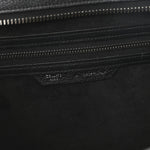 Drummed Calfskin Mini Luggage Black