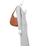 Supple Calfskin Medium Triomphe Heloise Shoulder Bag Tan