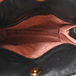 Vegan Leather Quilted Tiny Falabella Tote Black