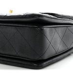 Caviar Quilted Coco First Flap Black