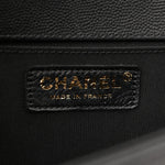 Caviar Quilted Medium Boy Flap Black