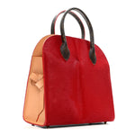 Monogram Calf Hair Spikes Iconoclasts Christian Louboutin Tote Red