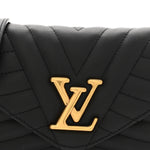 Calfskin New Wave Chain Pochette Black